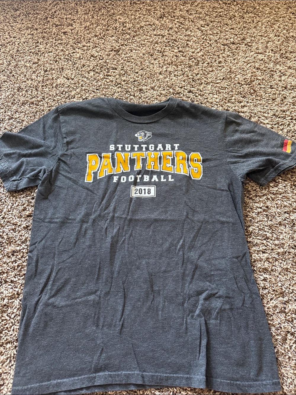 Stuttgart Panthers Football 2018 Short Sleeve Tee - Gray